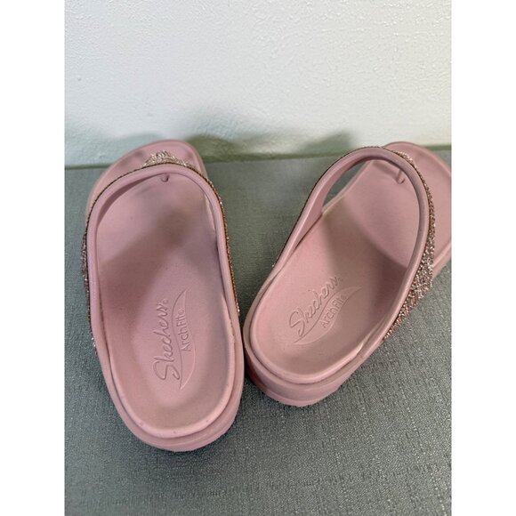 Skechers Women's Arch Fit Cali Breeze 2.0 Shine On Sandal Sz 9 Pink Comfort - Picture 3 of 10
